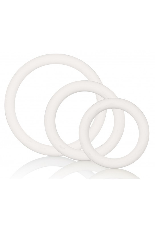 Lot de 3 cockrings souples Blanc 