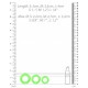 Lot de 3 cockrings phosphorescent Glow Annels 20-30mm 