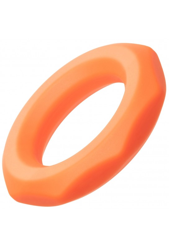 Cockring Silicone Sexagon Alpha 37mm Orange 