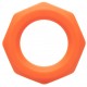 Cockring Silicone Sexagon Alpha 37mm Orange 