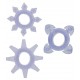 3 cockrings mini Tickle C-Rings Violet