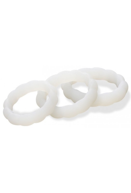 Lot de 3 Cockrings souples TORTICK Phosphorescents 