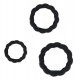 Lot de 3 Cockrings Tortick Noirs 