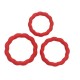 Lot de 3 Cockrings Tortick Rouges 