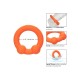 Cockring Alpha Dual Ball 37mm Orange 