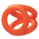 Ballstretcher en silicone Alpha Tri-Ring 38 mm Orange 