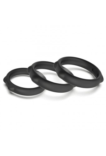 Lot de 3 Cockrings Caty Rings Noirs 