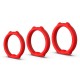 Lot de 3 Cockrings Caty Rings Rouges 