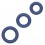Lot de 3 Cockrings Link Up Bleus