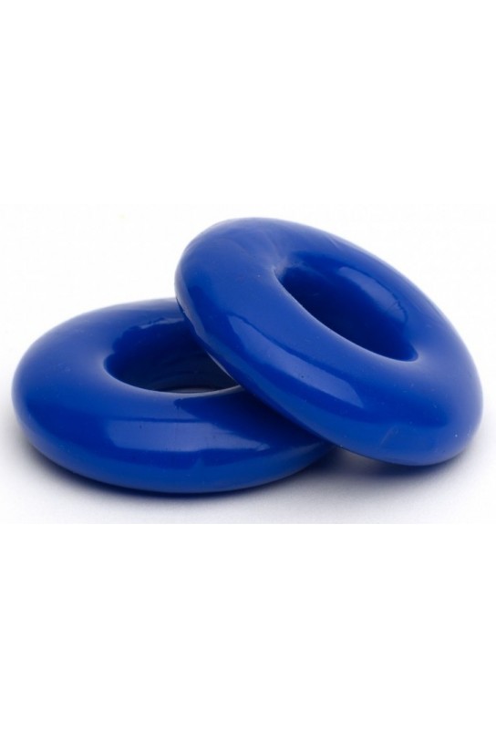 Lot de 2 Cockrings souples Stacker 20 mm Bleus 