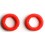 Lot de 2 Cockrings Ready Rings Rouges