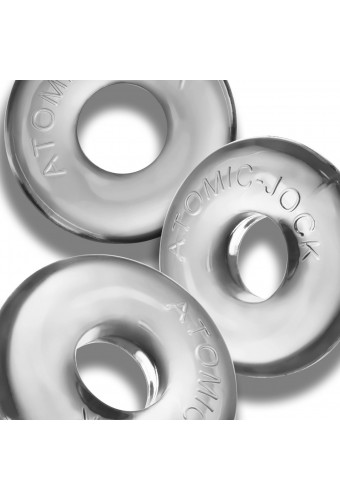Lot de 3 Cockrings Ringer Max 20 mm Transparents 