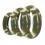 Pack 3 Cockrings Silimix Vert Army