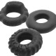 Lot de 3 Cockrings Bonemaker Night Edition Noirs 