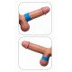 Cockring Deep Rib Grip 35 mm Bleu 