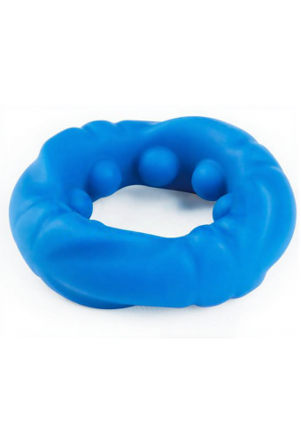 Cockring Ridge Bump Stretcher 25 mm Bleu 