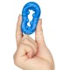 Cockring Ridge Bump Stretcher 25 mm Bleu 