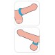 Cockring Ridge Bump Stretcher 25 mm Bleu 