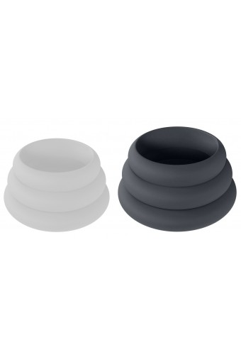 Lot de 3 Cockings Silicone Wide-O L-XXL 42-55mm 