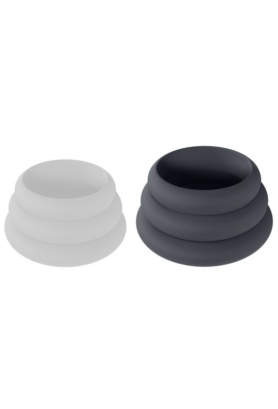Lot de 3 Cockings Silicone Wide-O L-XXL 42-55mm 