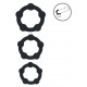 Lot de 3 Cockrings BeadCock Levelz