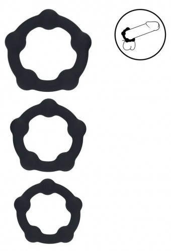 Lot de 3 Cockrings BeadCock Levelz 