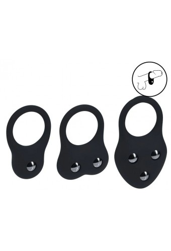 Lot de 3 Cockrings Training Ring 40-110gr 