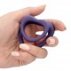 Lot de 2 Cockrings Coeur Silicone Purple Storm Diamètre 35mm 