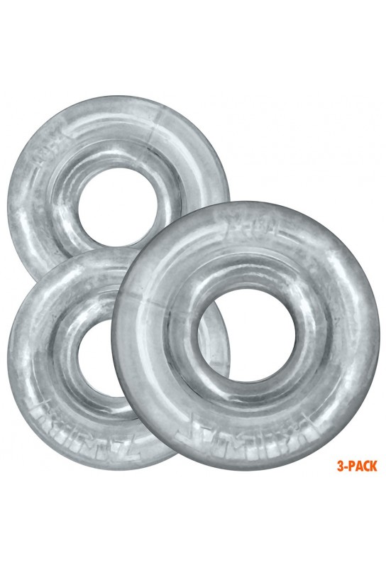 Lot de 3 Cockrings Rimringz Transparents 