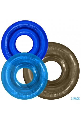 Lot de 3 Cockrings Rimringz Gris-Bleus 
