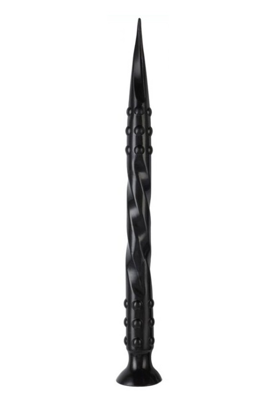 Gode Pointed Twist L 65 x 5 cm Noir 