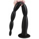 Gode long Scale Beads XL 60 x 6cm Noir 