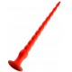 Gode long Stretch Worm N°4 - 50 x 5.2cm Rouge 