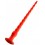 Gode long Stretch Worm N°4 - 50 x 5.2cm Rouge
