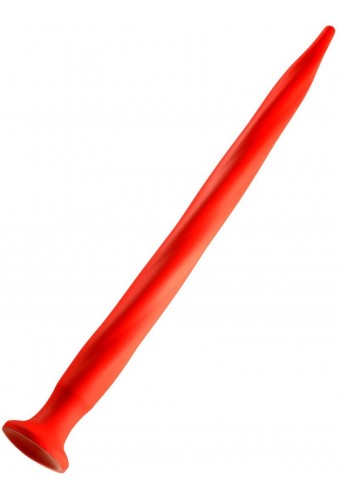 Gode long Stretch Worm N°5 - 64 x 5.2cm Rouge 
