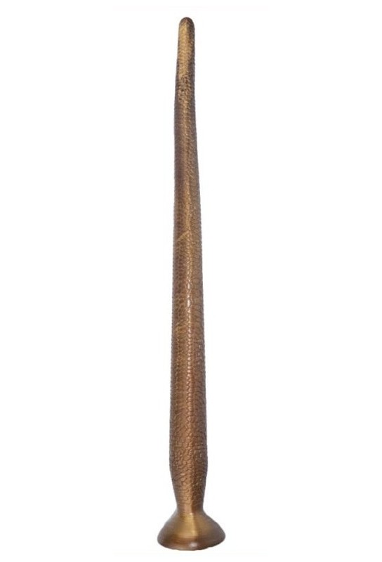 Gode long monster Slang 55 x 4cm Doré 