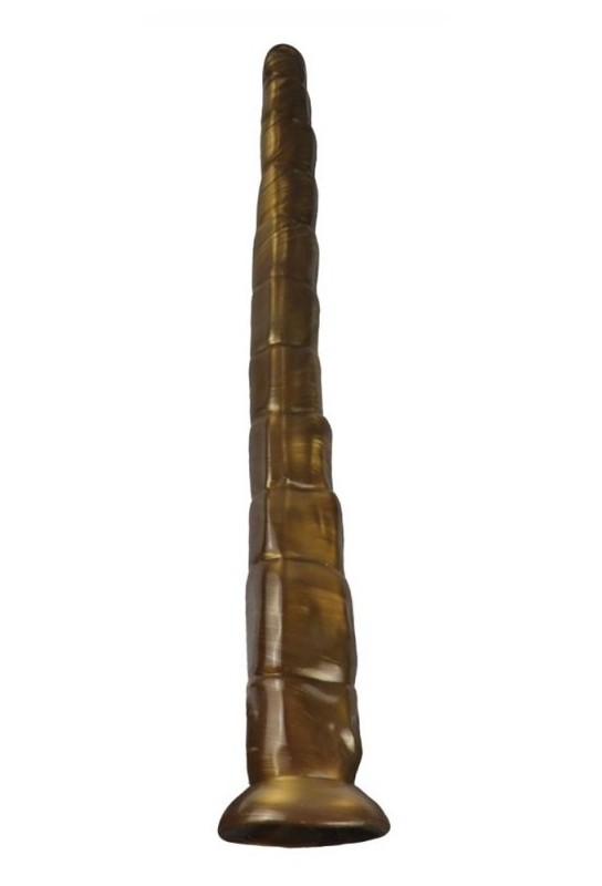 Gode long Monster RattleSnake 45 x 5.5cm Doré 