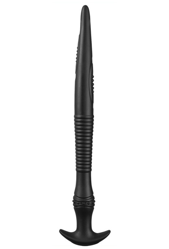 Gode long silicone VIKAELIS L 45 x 4.5cm Noir 