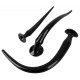 Kit 3 Plugs Longs Flex Plug Noirs 