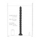 Gode long Stacked Anal Snake L 50 x 3.5cm 
