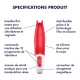 Vibromasseur Power Flower - 18.5 x 5 cm 