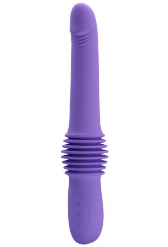 Gode avec poussée Pazuzu 15 x 3.5 cm Violet 