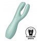 Stimulateur de clitoris Threesome Satisfyer 14cm Vert 