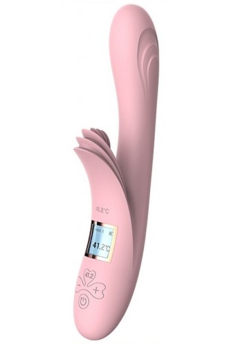 Vibro Rabbit chauffant Lilo Heat 23cm Rose 