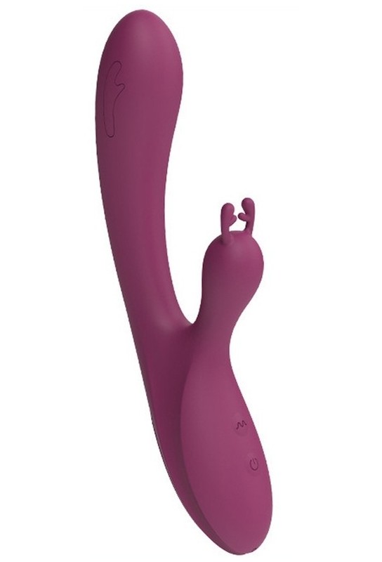 Vibro Rabbit Deer Jack 23cm Violet 