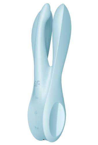 Stimulateur de clitoris vibrant Threesome 1 Satisfyer Bleu 
