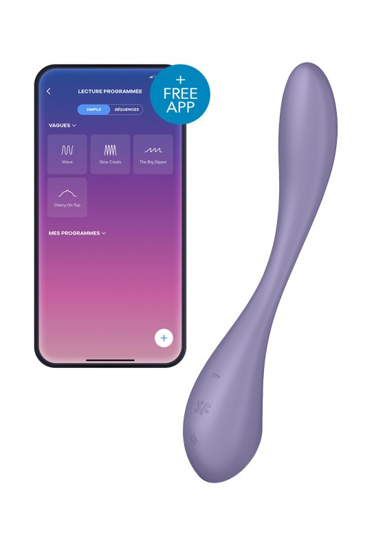 Vibro connecté G-Spot Flex 5+ Satisfyer Mauve 