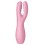 Stimulateur de clitoris Threesome 3 Satisfyer 14cm Rose
