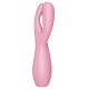 Stimulateur de clitoris Threesome 3 Satisfyer 14cm Rose 