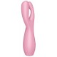 Stimulateur de clitoris Threesome 3 Satisfyer 14cm Rose 